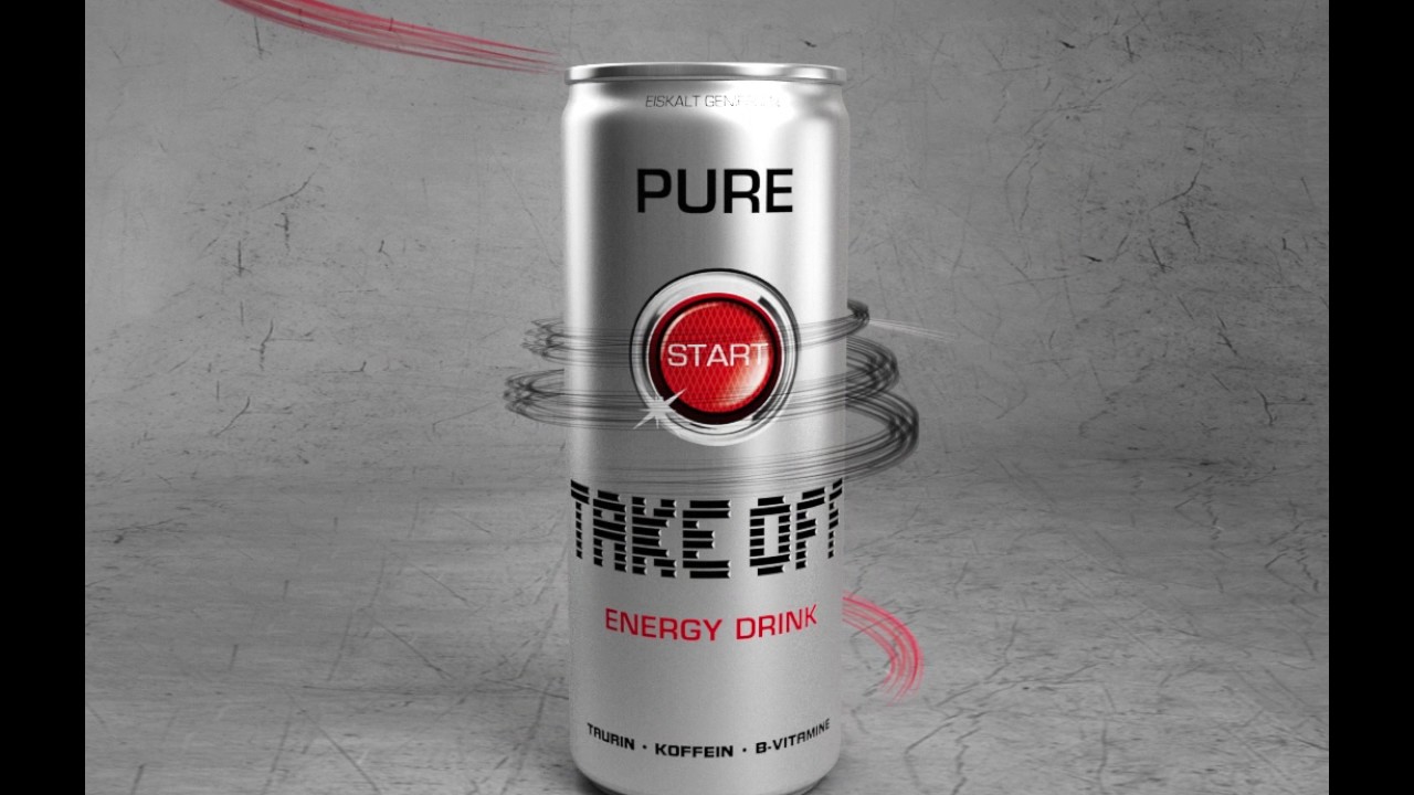 TAKE OFF Energy Drink Animation // Convivo // Swirls