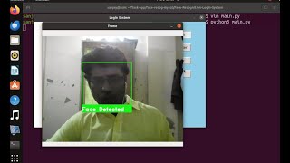 python Facial recognition Login system