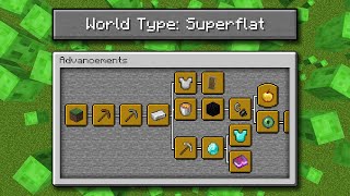 Can I Get Every Minecraft Advancement In Superflat?