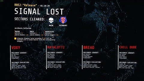 GTFO R8E2 "Release" Secondary Blind Clear