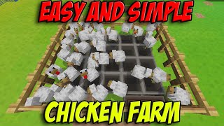 Minecraft EASY Automatic Chicken Egg Farm! screenshot 5