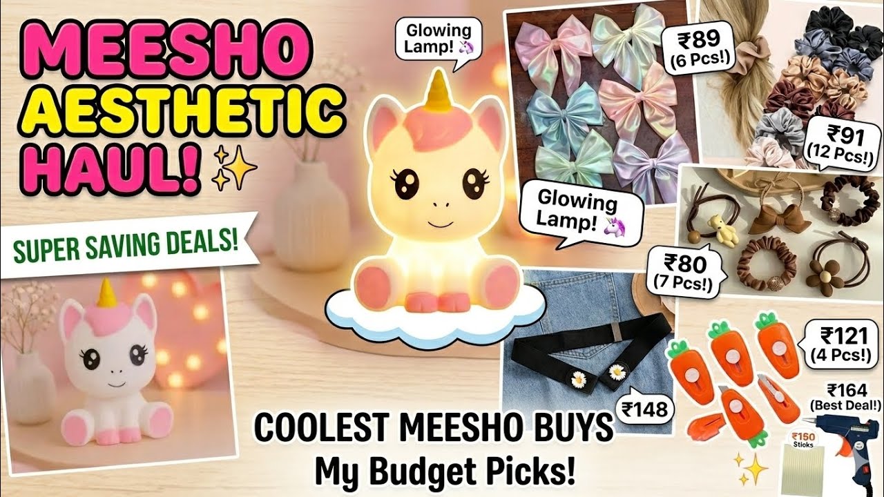 Ente Meesho Shopping! | Budget Friendly Cute Items Malayalam Review ✨