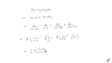 If in a triangle `r_1=r_2+r_3+r`; Prove that triangle is right angled.