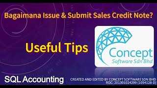 SQL Accounting eInvoice | Bagaimana Issue & Submit Sales Credit Note?