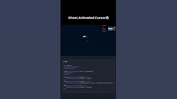 Ghost Animation Cursor #coding #python #cssanimation #html5css3 #javascript #css #animation