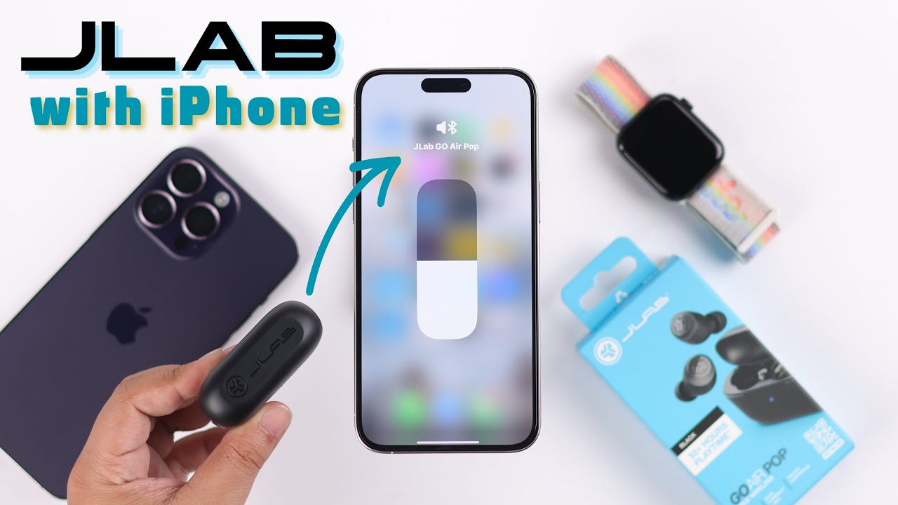 JLab Go Air Pop Earbuds How to Connect to iPhones! [Pair]