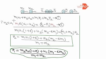 IITJEE | System of Particles | Direct Collision