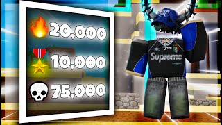 So I Got 20,000 WINS! IN Roblox Bedwars!