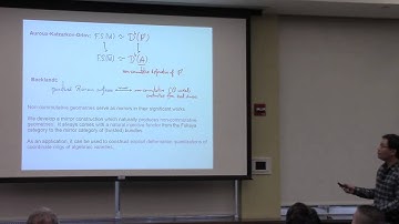 S.C. Lau - Mirror construction using non-commutative geometry