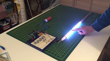 Arduino project; capacitive slider to control neopixels