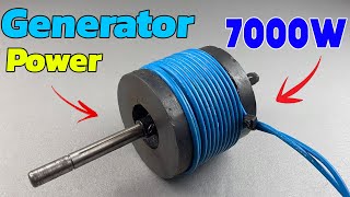 100% Free Electricity Generator 7000W Electric cable and Powerfull Magnet Transformer Generator