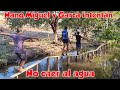 Nano, Miguel y Garza nos dan una muestra de lo que será la pasarela sobre el agua.