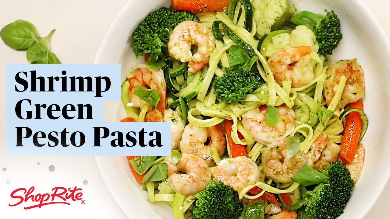 Green Pesto Pasta with Shrimp ShopRite Grocery Stores YouTube