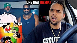 KANYE DISSES DRAKE 😮 Kanye West - Like That (REMIX) REACTION