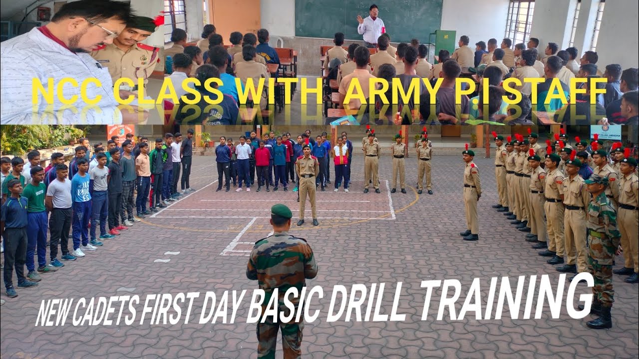 #NCC BASIC || DRILL TRAINING ||BY ARMY P.I STAFF IN KARIM CITY COLLEGE ...