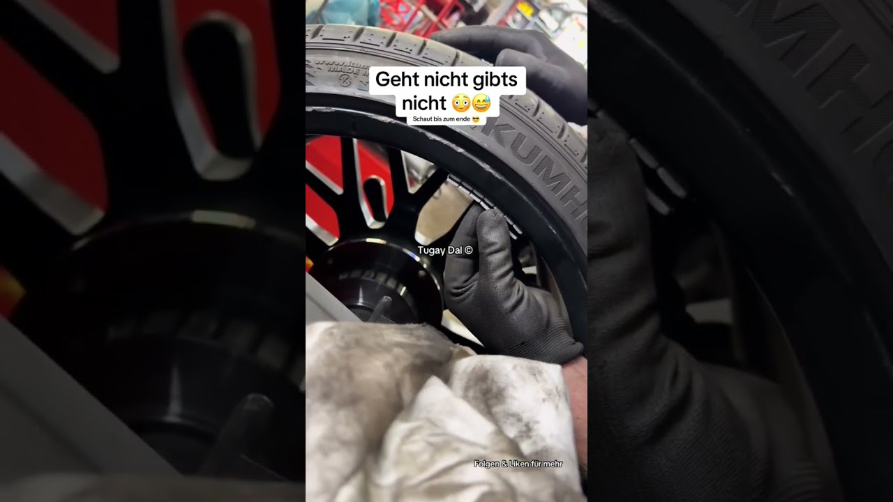 Felge / Reifen mit extremen Höhenschlag auswuchten ist möglich 