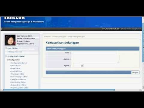 3. FALCON Application Engine-Framework - Basic interface - part 3.avi