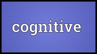 Cognitive Meaning