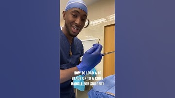 How To Load A 10-Blade On To A Knife Handle For Surgery.