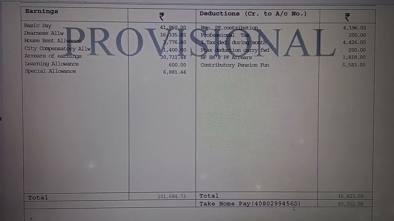 SBI PROBATIONARY OFFICERS Salary Slip YouTube SBI PROBATIONARY OFFICERS Salary Slip YouTube