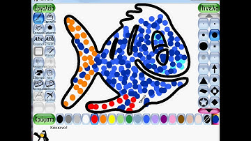 introduction to pointillism (Dot Art)  - using tux paint