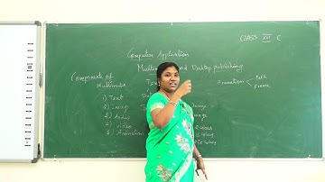 XII – Computer Application - Day 1  -  Ch 1 Components of Multimedia