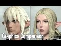 Final Fantasy XIV Online Dawntrail Graphical Update Comparison