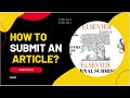 How to submit an article   طريقة تقديم مقال للنشر في مجلة علمية