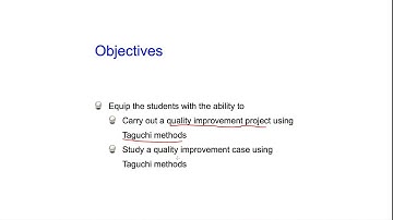 Taguchi Methods Open Course Lecture 01-04, by Huei-Huang Lee