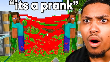 Minecraft But with HARMLESS Pranks😊