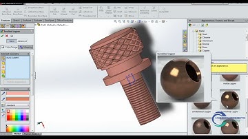 how to make knurling  | solidworks tutorial