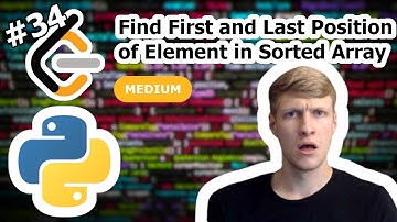 Find First and Last Position of Element in Sorted Array Python Solution - LeetCode #34