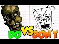 DOs & DON'Ts   Drawing Five Nights At Freddy's SCRAPTRAP from 6 FFPS In 1 Minute CHALLENGE!