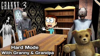 Granny 3 in Hard Mode with Granny and Grandpa | Shiva and Kanzo Gameplay