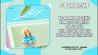 TAEYEON (태연) -  'STARLIGHT Ft. (DEAN)' Easy Lyrics