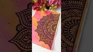 How to make a half mandala ✨ #mandalaart #mandalapatterns #mandalatutorial #mandalaforbeginners