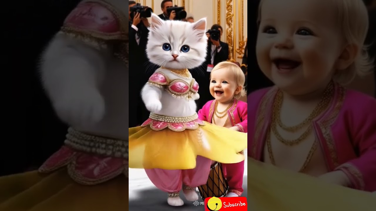 Kitten Dancing Belly Dance 