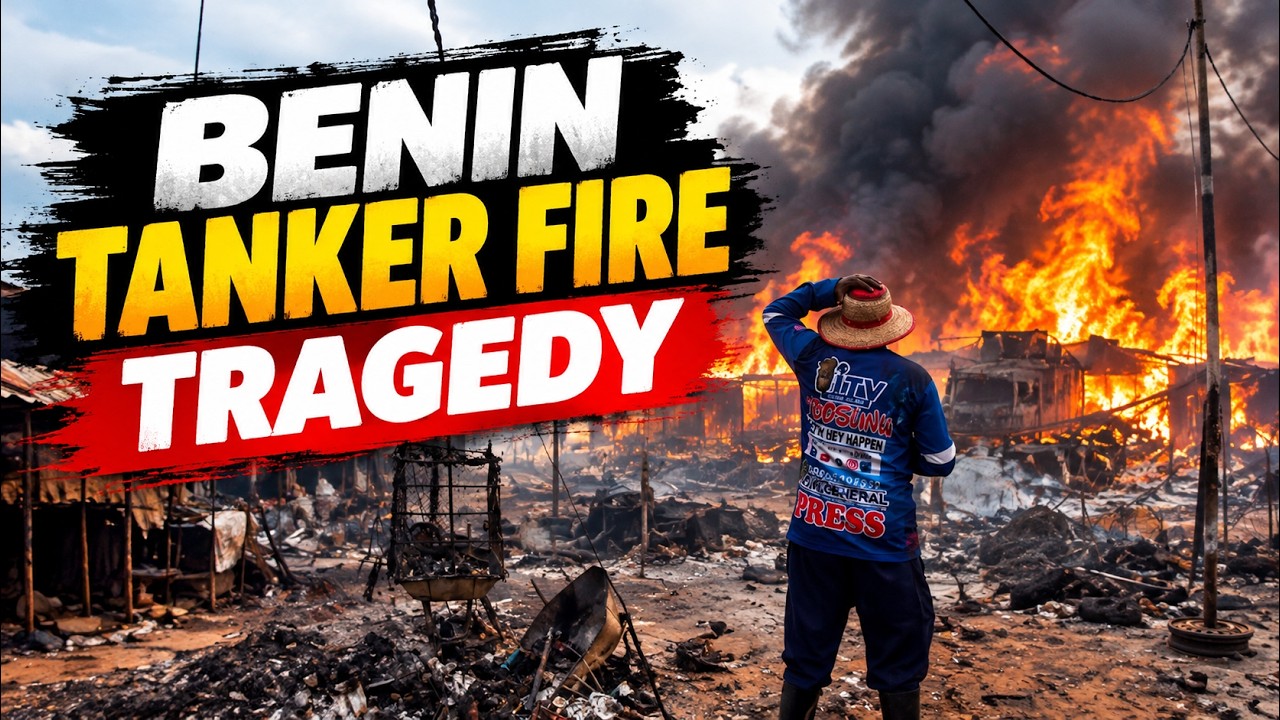 Fallen Petrol Tanker Explodes, Burns Down Market, Vehicles And Shops Around Worth Millions In Oluku