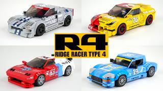 Ridge Racer Type 4 Cars Replicated In Lego Instructions Available
