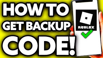 How To Get Backup Code for 2 Step Verification Roblox (EASY Tutorial!)