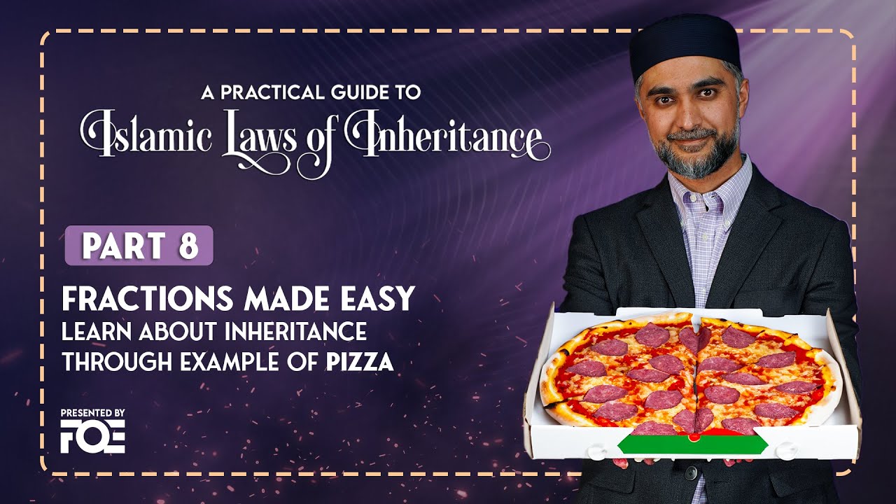 Part 8 | Learn Fractions with Pizza Slices Examples | Islamic Laws of ...