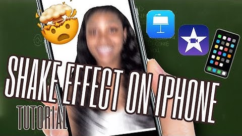 SHAKE EFFECT TUTORIAL FOR IPHONE (EASY)