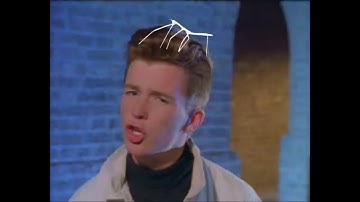 Stickbug On Rick Astley’s Head (Stickroll)