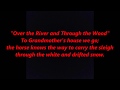 Over the River and Through the Wood CHRISTMAS LYRICS WORDS BEST TOP SING ALONG