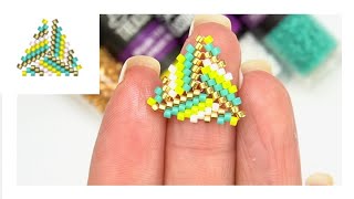 Cómo leer un diseño en peyote triangular/peyote stitch