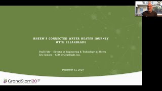 Bill Brown, Rheem. Rheem&#39;s Connected Water Heater Journe