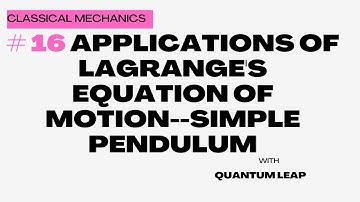 # 16 Applications of Lagrange