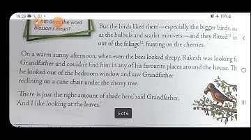 The cherry tree(part 2 ), English literature, class 6