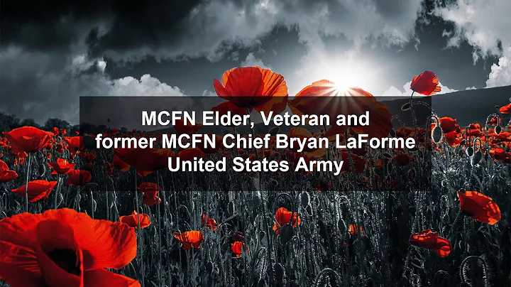Indigenous Veterans Day:  Bryan LaForme, MCFN Elder, Veteran and former MCFN Chief.