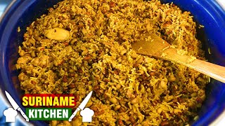 Gele Moksi Alesi Met Djar Pesi \u0026 Blaka Eye Pesi Met Kippendijfilet | Mixed Rice | Suriname Kitchen